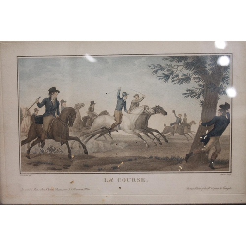 441 - After CARLE VERNET (French 1758-1836), La Course, Les Jockeys Montes, and L'Arivee De La Course, thr... 