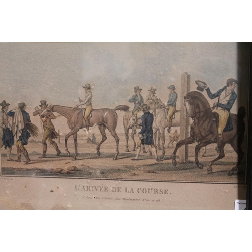 441 - After CARLE VERNET (French 1758-1836), La Course, Les Jockeys Montes, and L'Arivee De La Course, thr... 