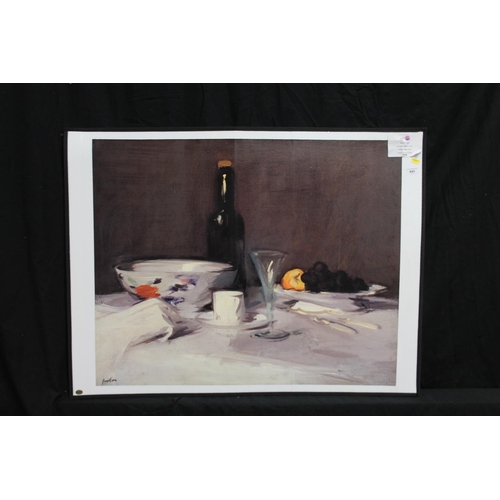 443 - SAMUEL PEPLOE, The Black Bottle c.1905, canvas print mounted on Studio Sixty board, 74cm x 91cm.