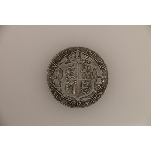 705 - UNITED KINGDOM King Edward VII (1901-1910) half crown 1904, S3980.