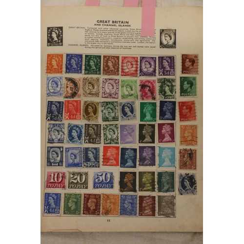 726 - Stamp collection held in The Rocket album, mostly 20th century used material including GB, INDIA, UN... 