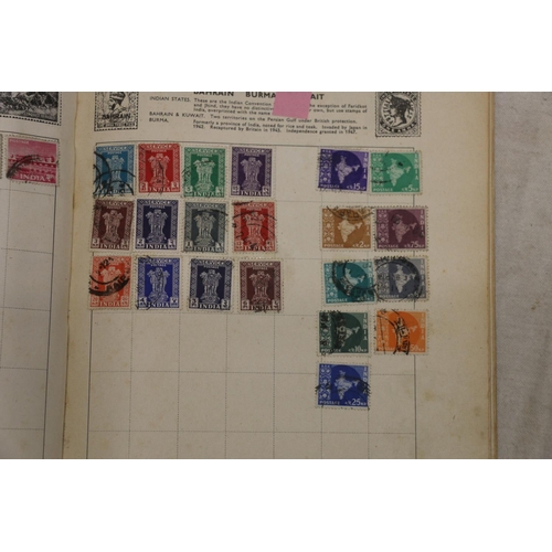 726 - Stamp collection held in The Rocket album, mostly 20th century used material including GB, INDIA, UN... 