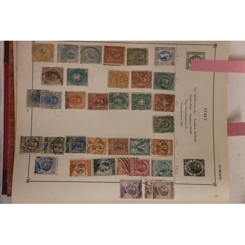 731 - Stamp collection held across six albums to include GB, INDIA, UNITED STATES OF AMERICA, ITALY etc.