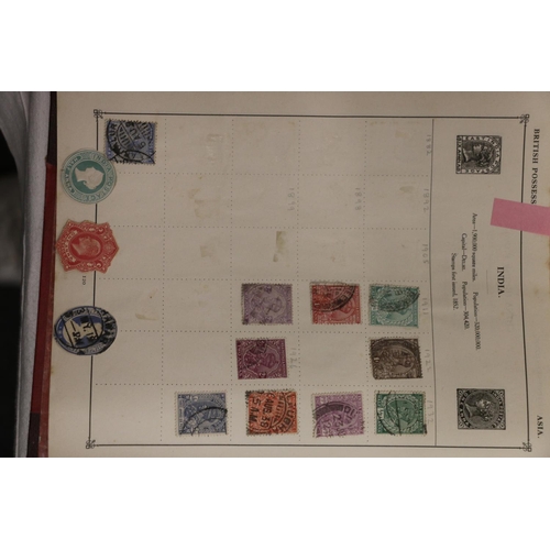 731 - Stamp collection held across six albums to include GB, INDIA, UNITED STATES OF AMERICA, ITALY etc.