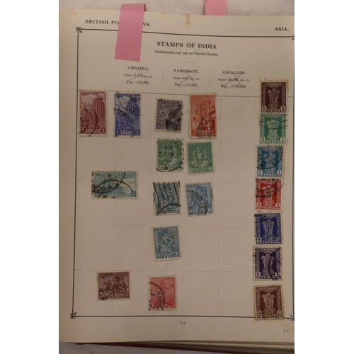 731 - Stamp collection held across six albums to include GB, INDIA, UNITED STATES OF AMERICA, ITALY etc.