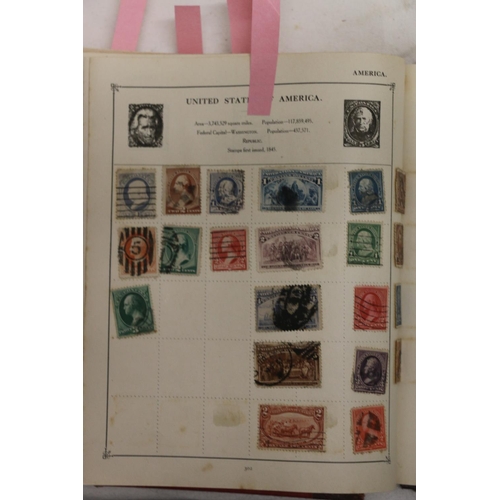 731 - Stamp collection held across six albums to include GB, INDIA, UNITED STATES OF AMERICA, ITALY etc.