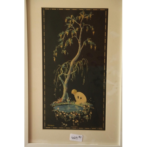 469 - After JEAN THEODORE DESCOURTILZ, two ornithological prints, 40cm x 24cm, frame 63cm x 45cm, and two ... 