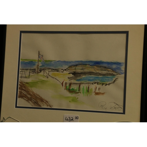 432 - MARGARET MITCHELL (Blairgowrie based artist), Tiree June 1980, watercolour, signed and dated 1980 lo... 