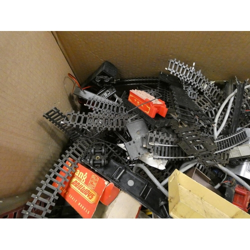 267 - Large box of various rolling stock to include Tri and Hornby.