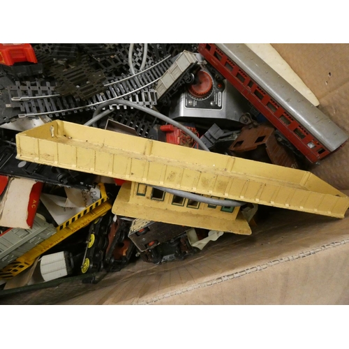 267 - Large box of various rolling stock to include Tri and Hornby.