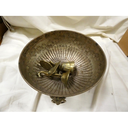 273 - Large epns punch bowl etc.