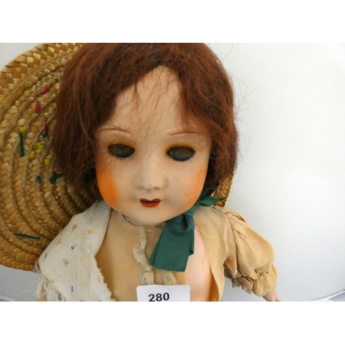 280 - Antique French composite doll made by Bru Paris Circ (1896)