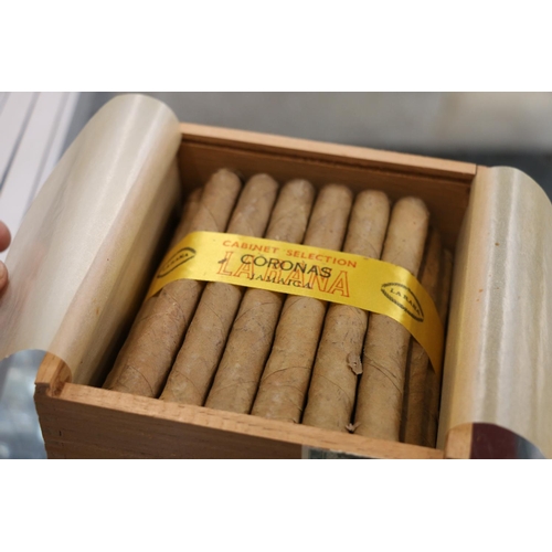 174 - Four boxes of cigars, Montecristos with eight tubes having cigars and one empty tube, etc..