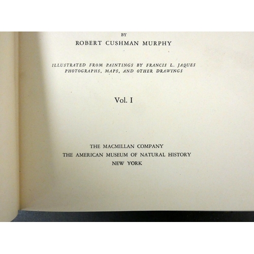 37 - MURPHY ROBERT C.  Oceanic Birds of South America. 2 vols. Col. plates by Francis Jaques, p... 