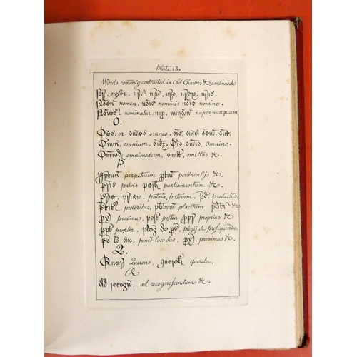 39 - WRIGHT ANDREW.  Court-Hand Restored ... With an Appendix Containing the Ancient Names of P... 