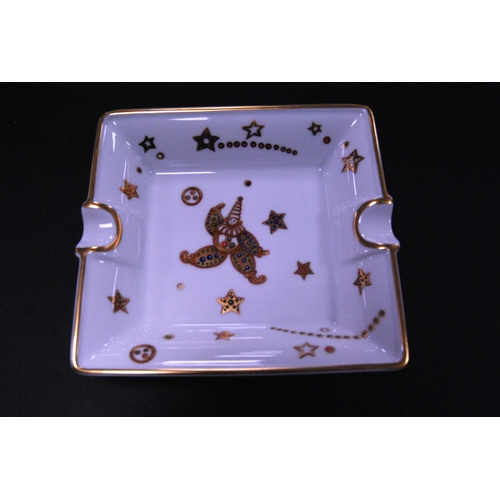 Chopard porcelain ashtray the well decorated with a clown