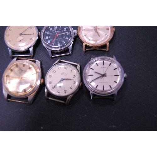 358 - Six manual wind and automatic watches to include Marvin, Incarna, Timex, Mirpuri Antimagnetic and In... 