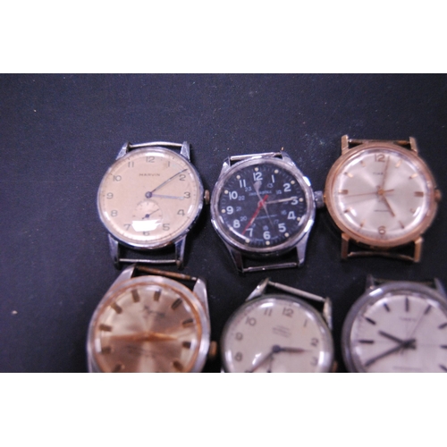 358 - Six manual wind and automatic watches to include Marvin, Incarna, Timex, Mirpuri Antimagnetic and In... 