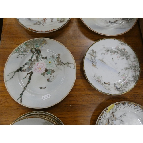 129 - Various antique Japanese plates