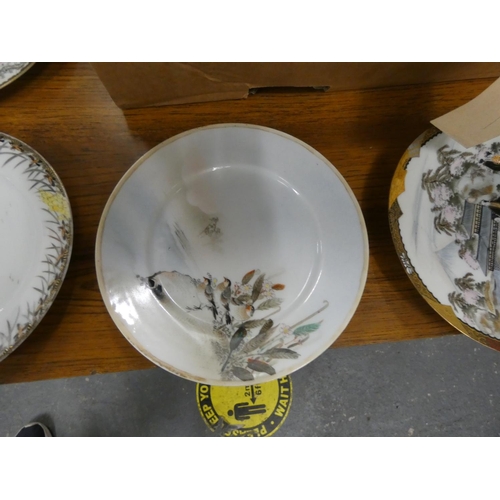 129 - Various antique Japanese plates