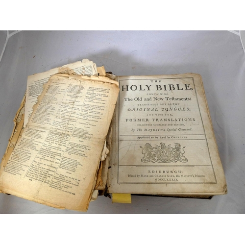 308 - The Holy Bible printed by Mark and Charles Kerr 1789 Edinburgh and Byron's works.