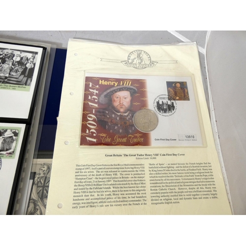 312 - Large box of first day cover to include Queen Mother, Enid Blyton, Henry VIII etc.