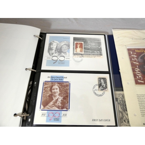 312 - Large box of first day cover to include Queen Mother, Enid Blyton, Henry VIII etc.