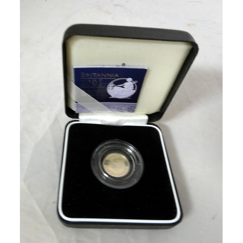 316 - 2005 Britania sliver proof coin.