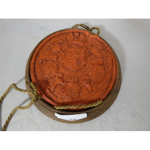 328 - Large antique wax seal.