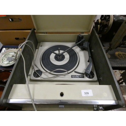 339 - Ferguson vintage record player.