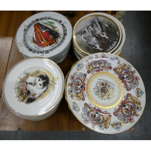 379 - Large collection of collectors plates.