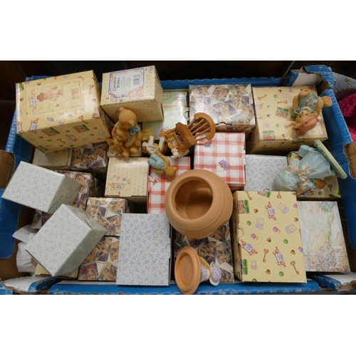 380 - Large box of cherished teddies.