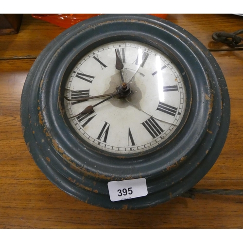 395 - Vintage wall clock a/f