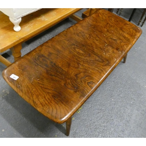 461 - Two tier vintage Ercol coffee table.