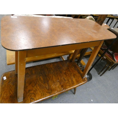 462 - Vintage formica dining table.