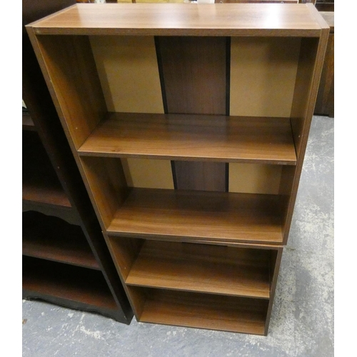 497 - Four modern Ikea book shelves.