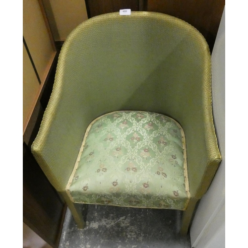 498 - Lloyd loom style tub chair.