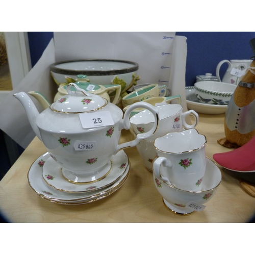 25 - Part Susie Cooper tea set including teapot, a part Royal Staffordshire tea set, an invalid's cup and... 