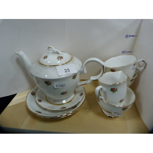 25 - Part Susie Cooper tea set including teapot, a part Royal Staffordshire tea set, an invalid's cup and... 