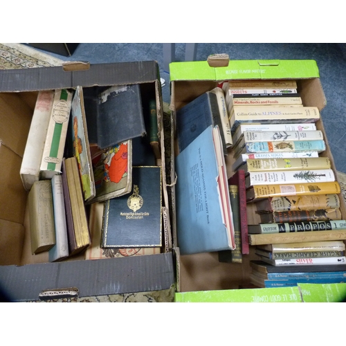 29 - Two boxes of books to include natural history, antiques, archaeology, novels etc.