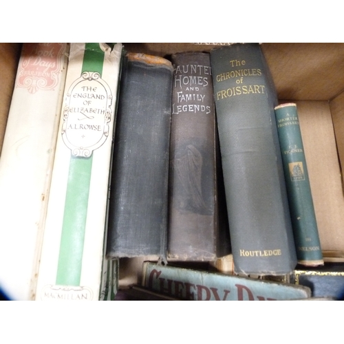 29 - Two boxes of books to include natural history, antiques, archaeology, novels etc.