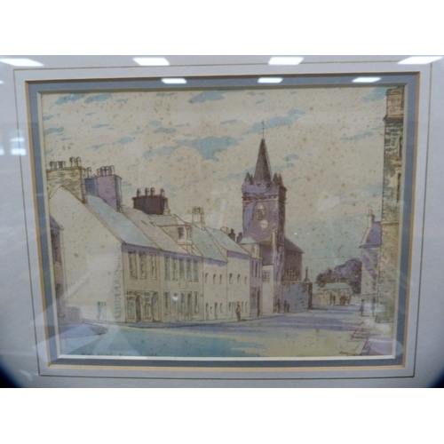 43 - Ann Dallas (Scottish, 1908 - 1997)High Street, KirkcudbrightSigned, watercolour, 17cm x 22cm.  ... 