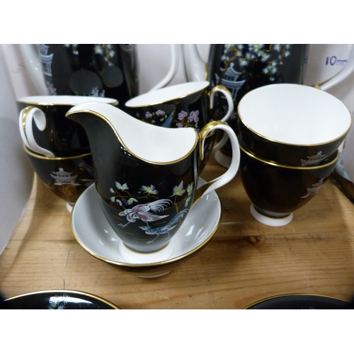 63 - Royal Albert 'Oriental' pattern coffee set  (16)