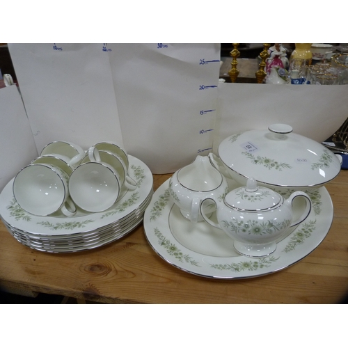 68 - Wedgwood 'Westbury' pattern part dinner set, and a Wedgwood 'Gold Chelsea' pattern part dinner set.