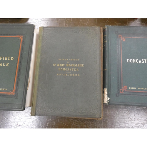 23 - TOMLINSON JOHN.  Doncaster From Roman Occupation to the Present Time. Plates. Quarto. Orig... 