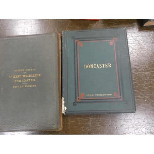 23 - TOMLINSON JOHN.  Doncaster From Roman Occupation to the Present Time. Plates. Quarto. Orig... 