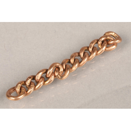 102 - 9 ct gold part chain.3.3 grams 