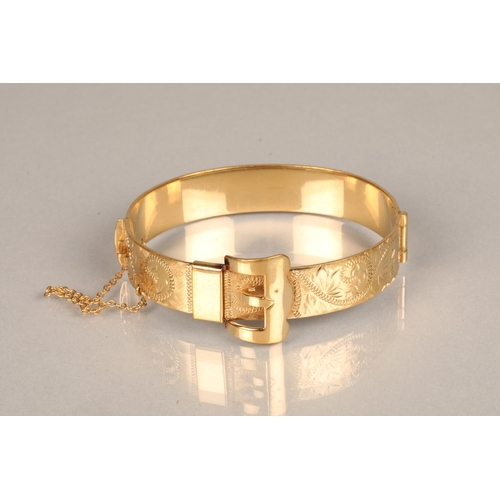 127 - Ladies gold plated bangle