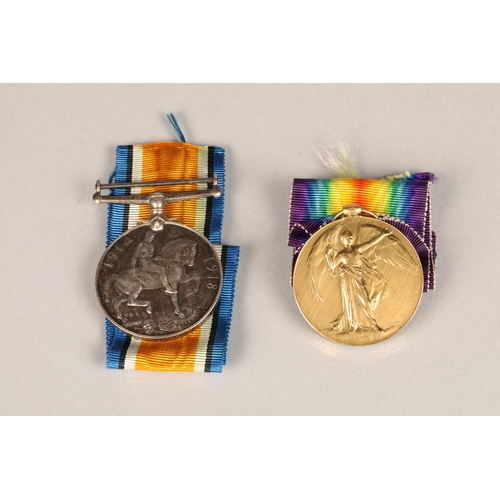 154 - Two ww1 medals awarded t V R J Pearson R.A