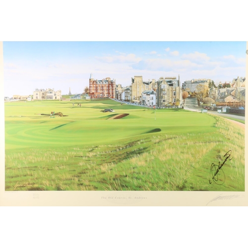 GRAEME BAXTER, The Old Course St Andrews, pencil signed print with